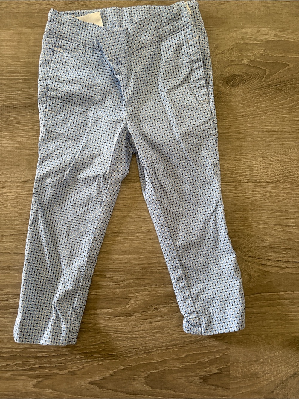 Janie and Jack Blue Patterned Stretch Dress Pants